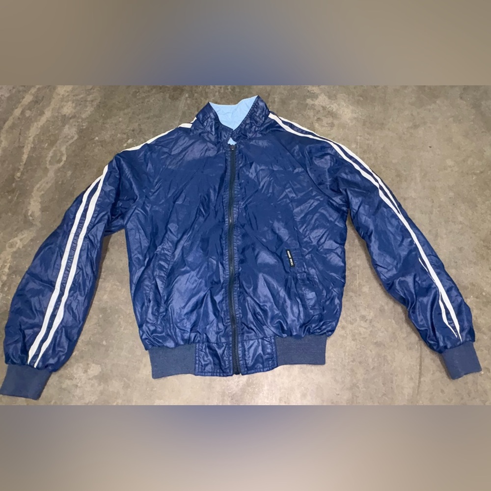 Johnnie Owen’s | Men's | Reversible | Navy Blue | Baby Blue |Track Jacket Size S